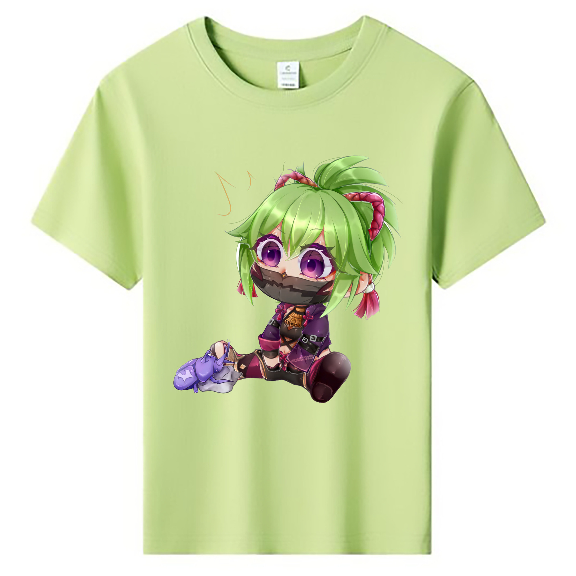 げんし神  久岐忍 くき しのぶ genshin Kuki Shinobu 綿100％キッズTシャツ（フロントプリント）